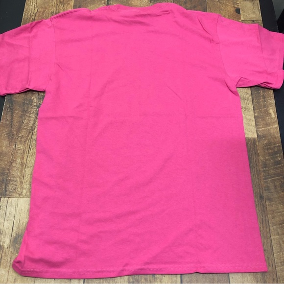 Cartoon Unicorn Make A Wish Parody Funny Graphic T-Shirt Men’s Large Pink New - Picture 4 of 4